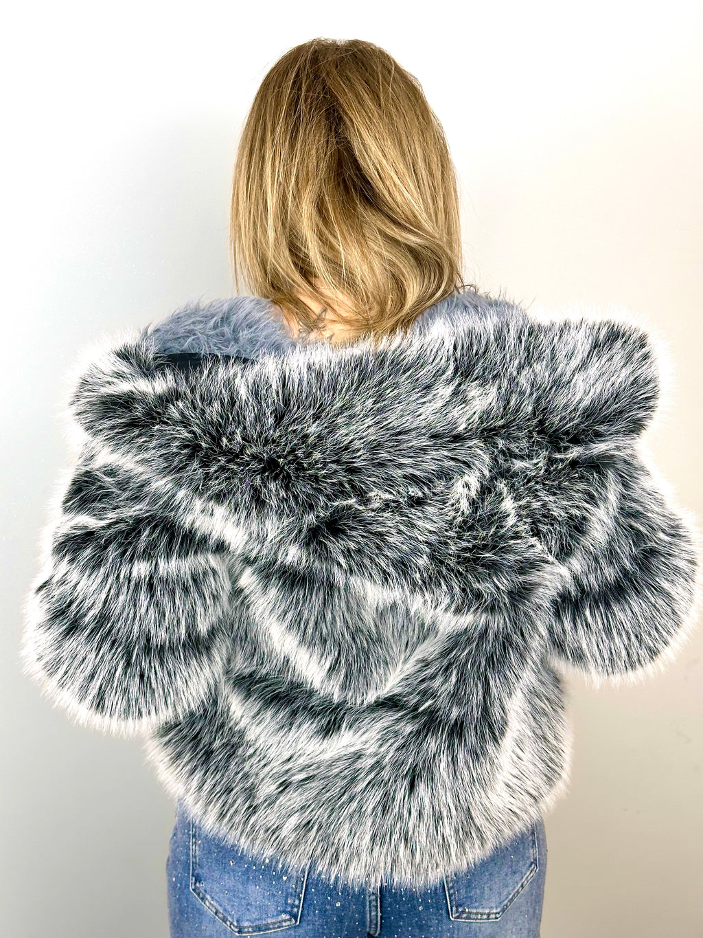Giubbotto Eco Pelliccia Effetto Volpe